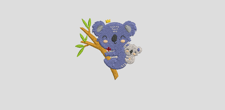 Koala and Baby on Branch - EMBROIDERY DESIGN