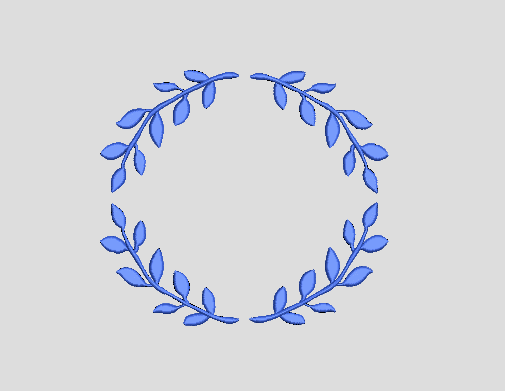 Leaf Frame Embroidery Design